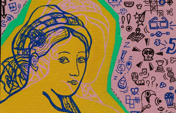 Pop art painting Carré d'artistes